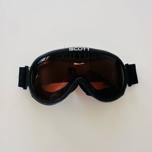 Scott Black Ski Goggles with Brown Lens